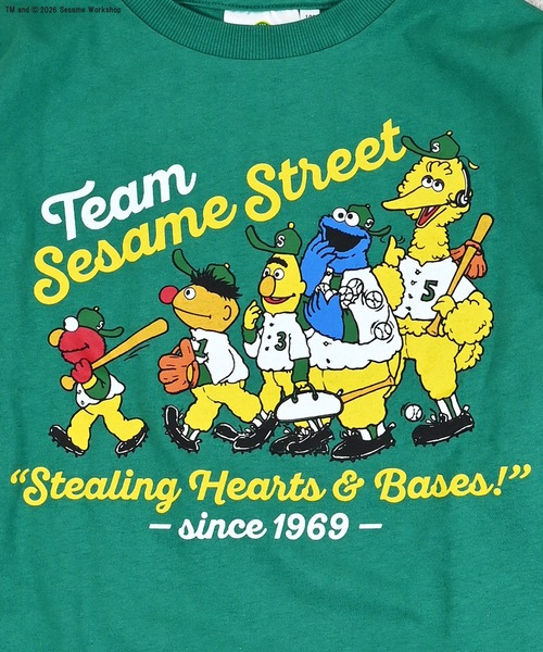 MARKEY'S(マーキーズ)の「【SESAME STREET】別注プリントロンT(Tシャツ/カットソー・キッズ・オフホワイト/ブルー/グリーン・100/130/120/95/90/80/110/150/140)」の16枚目の写真