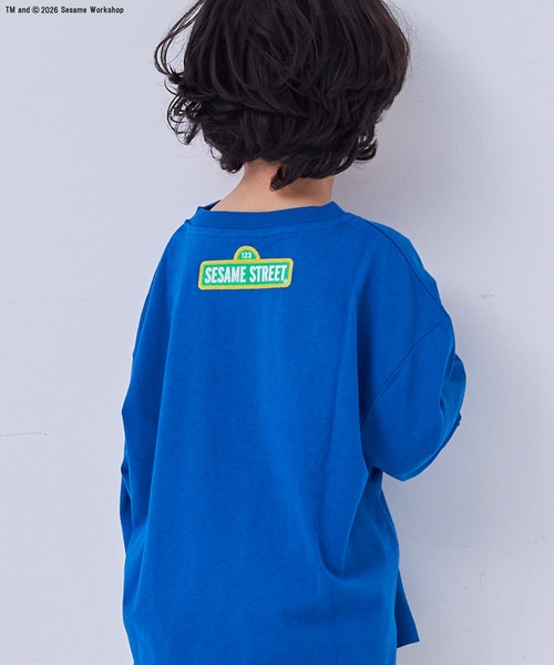 MARKEY'S(マーキーズ)の「【SESAME STREET】別注プリントロンT(Tシャツ/カットソー・キッズ・オフホワイト/ブルー/グリーン・100/130/120/95/90/80/110/150/140)」の12枚目の写真
