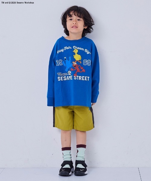 MARKEY'S(マーキーズ)の「【SESAME STREET】別注プリントロンT(Tシャツ/カットソー・キッズ・オフホワイト/ブルー/グリーン・100/130/120/95/90/80/110/150/140)」の8枚目の写真