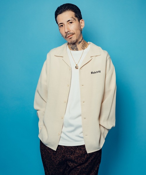 Subciety（サブサエティ）の「Embroidery Maria open collar shirt（シャツ/ブラウス・メンズ・オリーブ/ブラック/ホワイト・SMALL/MEDIUM/LARGE/X-LARGE）」の17枚目の写真