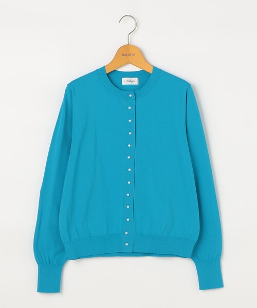 NOLLEY’S(ノーリーズ)の「《手洗い可能》コットンテックスクルーネックカーディガン(カーディガン/ボレロ・レディース・アイボリー/ブルー/キャメル/グリーン/ネイビー/レッド・38/36)」の22枚目の写真