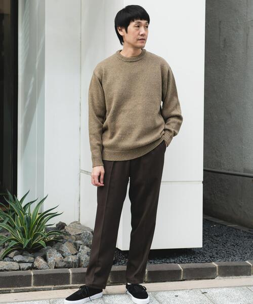 アーバンリサーチ ドアーズ（URBAN RESEARCH DOORS）/ウールブレンドネップクルーネックニット セール】ウールブレンドネップクルーネックニット（ニット/セーター