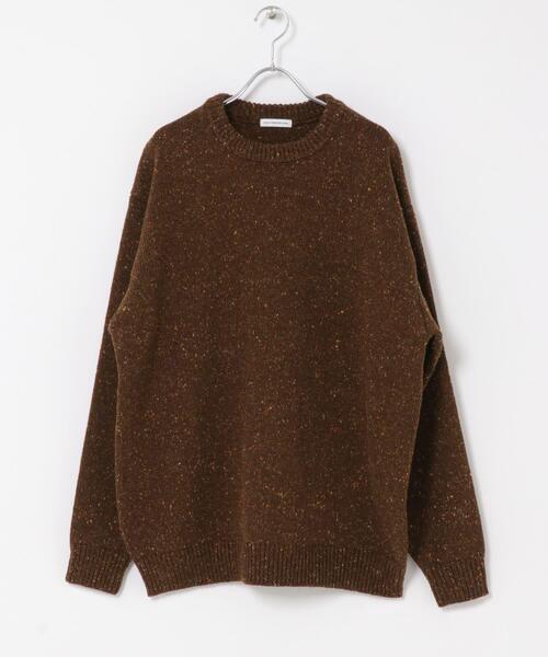 URBAN RESEARCH DOORS（アーバンリサーチドアーズ）の「ウールブレンドネップクルーネックニット（ニット/セーター・メンズ・ベージュ系その他/グレー系その他/ブラウン系その他・LARGE/MEDIUM）」の13枚目の写真