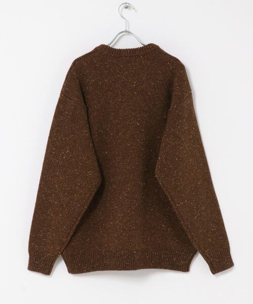 URBAN RESEARCH DOORS（アーバンリサーチドアーズ）の「ウールブレンドネップクルーネックニット（ニット/セーター・メンズ・ベージュ系その他/グレー系その他/ブラウン系その他・LARGE/MEDIUM）」の14枚目の写真