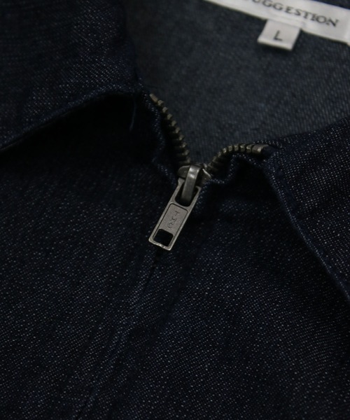 NYLAUS（ナイラス）の「【Nylaus】2026新作 ダブルジップブルゾン カーブステッチ ZIPアップブルゾン デニムジャケット セットアップ対応（ブルゾン・メンズ・ブラック/ブラウン/インディゴブルー/ブラック系その他・L/M）」の12枚目の写真