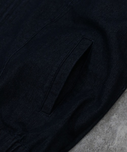 NYLAUS（ナイラス）の「【Nylaus】2026新作 ダブルジップブルゾン カーブステッチ ZIPアップブルゾン デニムジャケット セットアップ対応（ブルゾン・メンズ・ブラック/ブラウン/インディゴブルー/ブラック系その他・L/M）」の15枚目の写真