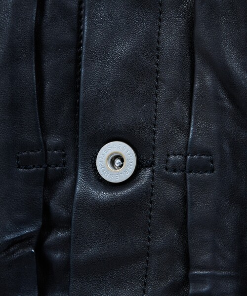 5351 POUR LES HOMMES（ゴーサンゴーイチプールオム）の「【ラムレザー】Gジャン/ジャケット（ライダースジャケット・メンズ・ブラック・48/46/44/50）」の9枚目の写真