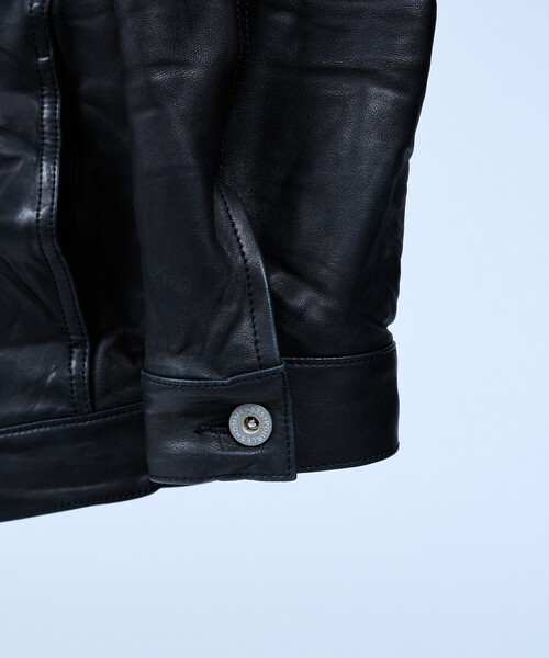 5351 POUR LES HOMMES（ゴーサンゴーイチプールオム）の「【ラムレザー】Gジャン/ジャケット（ライダースジャケット・メンズ・ブラック・48/46/44/50）」の11枚目の写真