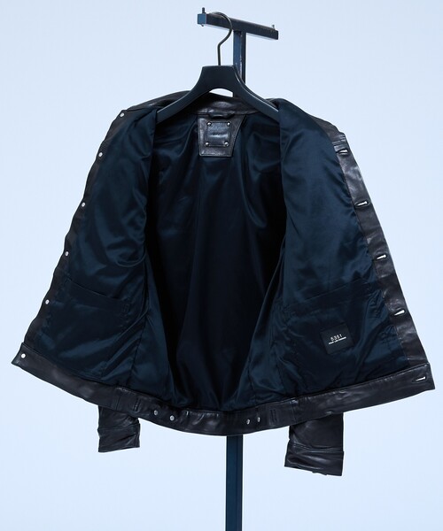 5351 POUR LES HOMMES（ゴーサンゴーイチプールオム）の「【ラムレザー】Gジャン/ジャケット（ライダースジャケット・メンズ・ブラック・48/46/44/50）」の14枚目の写真