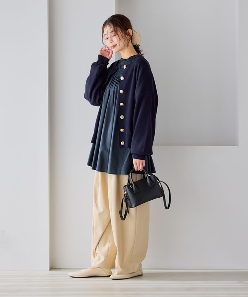 セール】ダブルフロントやわらか刺繍ブラウス《オケージョン2026SS