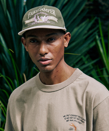 FAKE CAMPER（フェイクキャンパー）の「オールドタウングラフィックツートンスナップバック[KHAKI]（キャップ）」