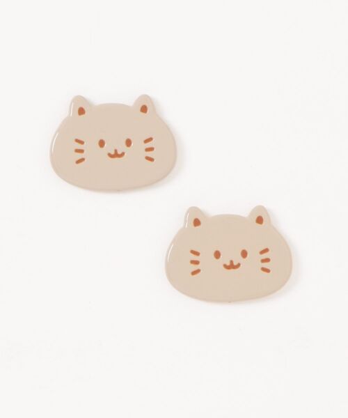 Port(ポート)の「【 Port / ポート 】 ねこ デザイン デコレーションパーツ ( 2個セット ) #_(その他雑貨・レディース・ブラック/ライトブラウン/ホワイト/ブラウン・FREE)」の6枚目の写真