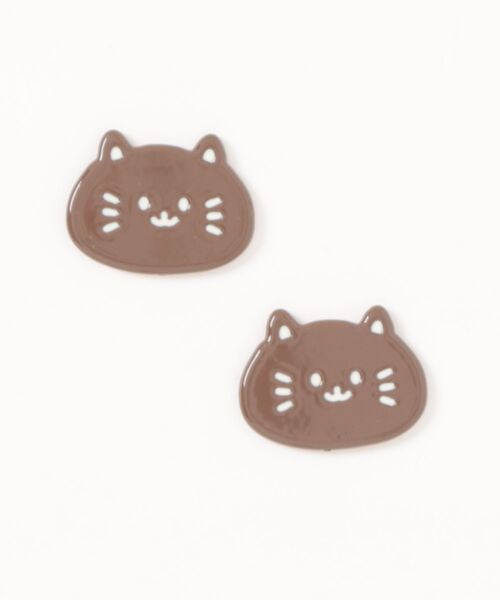 Port(ポート)の「【 Port / ポート 】 ねこ デザイン デコレーションパーツ ( 2個セット ) #_(その他雑貨・レディース・ブラック/ライトブラウン/ホワイト/ブラウン・FREE)」の7枚目の写真
