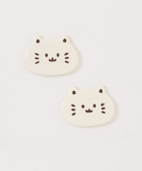 Port(ポート)の「【 Port / ポート 】 ねこ デザイン デコレーションパーツ ( 2個セット ) #_(その他雑貨・レディース・ブラック/ライトブラウン/ホワイト/ブラウン・FREE)」の9枚目の写真