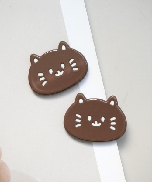 Port(ポート)の「【 Port / ポート 】 ねこ デザイン デコレーションパーツ ( 2個セット ) #_(その他雑貨・レディース・ブラック/ライトブラウン/ホワイト/ブラウン・FREE)」の10枚目の写真