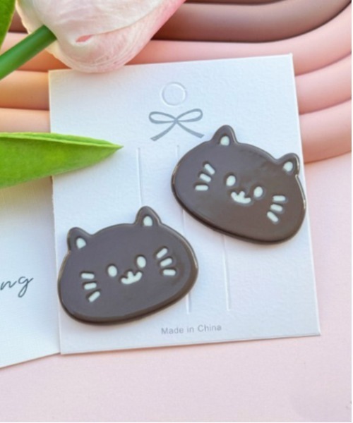 Port(ポート)の「【 Port / ポート 】 ねこ デザイン デコレーションパーツ ( 2個セット ) #_(その他雑貨・レディース・ブラック/ライトブラウン/ホワイト/ブラウン・FREE)」の16枚目の写真
