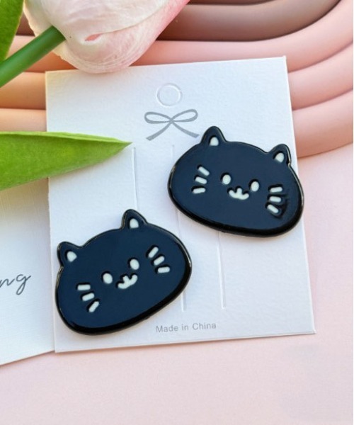Port(ポート)の「【 Port / ポート 】 ねこ デザイン デコレーションパーツ ( 2個セット ) #_(その他雑貨・レディース・ブラック/ライトブラウン/ホワイト/ブラウン・FREE)」の14枚目の写真
