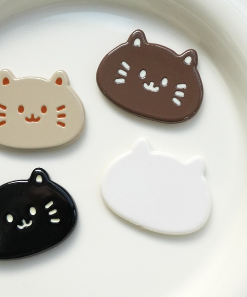 Port(ポート)の「【 Port / ポート 】 ねこ デザイン デコレーションパーツ ( 2個セット ) #_(その他雑貨・レディース・ブラック/ライトブラウン/ホワイト/ブラウン・FREE)」の12枚目の写真