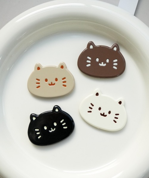 Port(ポート)の「【 Port / ポート 】 ねこ デザイン デコレーションパーツ ( 2個セット ) #_(その他雑貨・レディース・ブラック/ライトブラウン/ホワイト/ブラウン・FREE)」の15枚目の写真