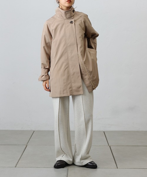 COLONY 2139(コロニートゥーワンスリーナイン)の「スタンドAラインコート(その他アウター・レディース・ブラック/ベージュ・FREE)」の6枚目の写真