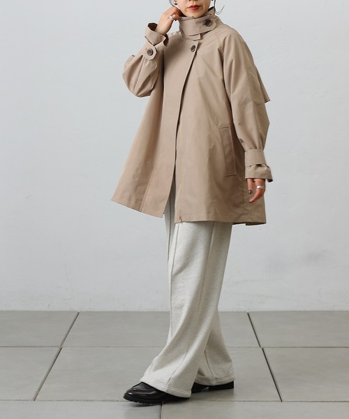 COLONY 2139(コロニートゥーワンスリーナイン)の「スタンドAラインコート(その他アウター・レディース・ブラック/ベージュ・FREE)」の7枚目の写真