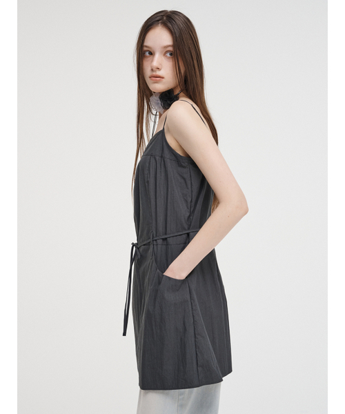 ETMON(エトモン)の「Slip Pintuck Mini Dress Charcoal(スカート・レディース・その他・FREE)」の5枚目の写真