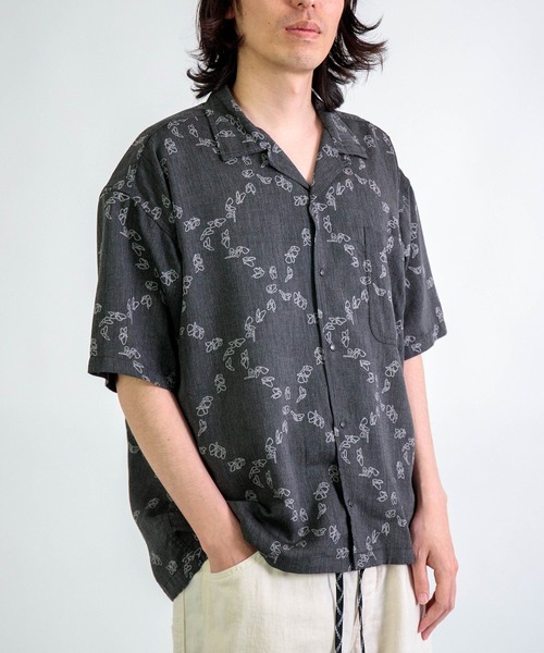 THE NORTH FACE PURPLE LABEL（ザ ノースフェイス パープルレーベル）の「[THE NORTH FACE PURPLE LABEL] FFFES Graphic S/S Shirt（シャツ/ブラウス・メンズ・グレー系その他・S/M）」の2枚目の写真