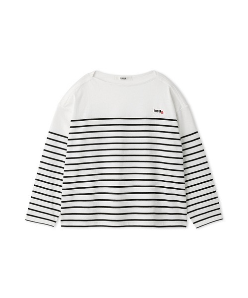 FURFUR(ファーファー)の「バスクボーダーロングスリーブTシャツ(Tシャツ/カットソー・レディース・サックスブルー/ホワイト/レッド/ピンク・F)」の2枚目の写真