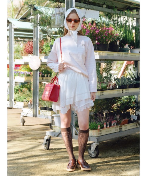 FURFUR(ファーファー)の「バスクボーダーロングスリーブTシャツ(Tシャツ/カットソー・レディース・サックスブルー/ホワイト/レッド/ピンク・F)」の6枚目の写真