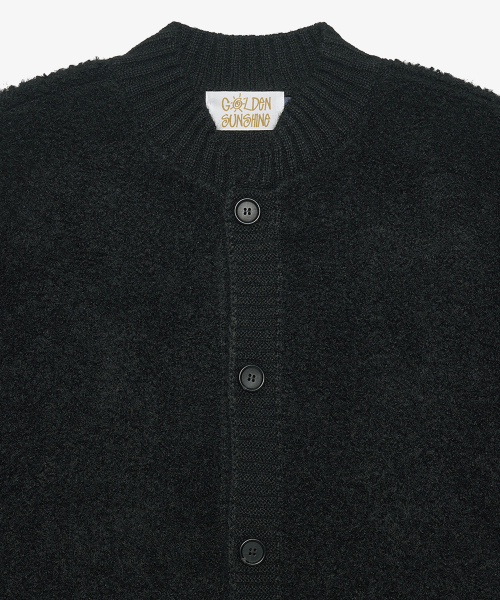 GOLDEN SNSHINE（ゴールデン サンシャイン）の「Wool boucle round neck cardigan_Black（ニット/セーター・メンズ・その他・M）」の3枚目の写真
