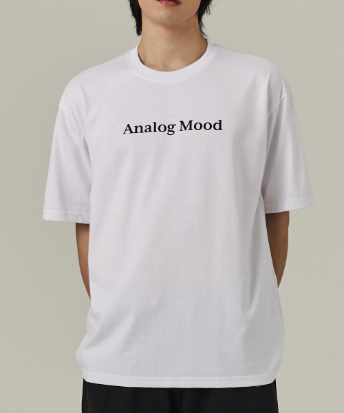 ANALOG MOOD（アナログムード）の「ベーシックロゴ半袖Tシャツ（ホワイト）（Tシャツ/カットソー・メンズ・その他・S/M/L/2XL/XL）」の4枚目の写真