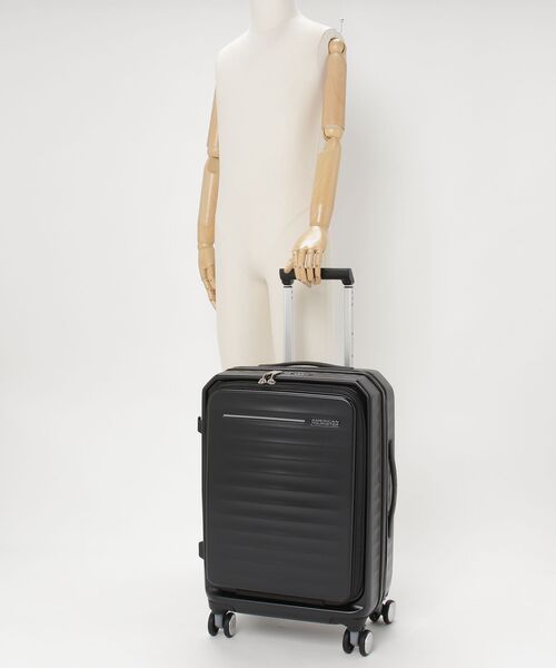 AMERICAN TOURISTER(アメリカンツーリスター)の「アメリカンツーリスター FRONTEC スピナー61 エキスパンダブル ブラック(スーツケース/キャリーバッグ・メンズ・ブラック・M)」の9枚目の写真