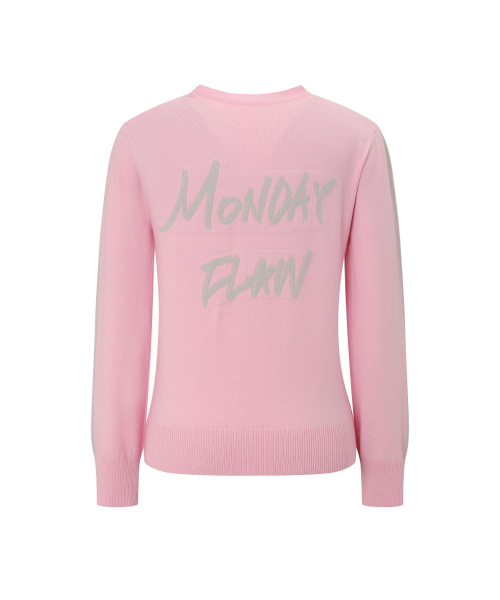 MONDAYFLOW（マンデーフロー）の「エッセンシャルソフトニットトップ_ピンク（ニット/セーター・レディース・その他・LARGE/MEDIUM/SMALL）」の3枚目の写真
