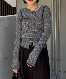 CAPRICIEUX LE'MAGE | メランジキャミSETカーディガン(カーディガン/ボレロ)