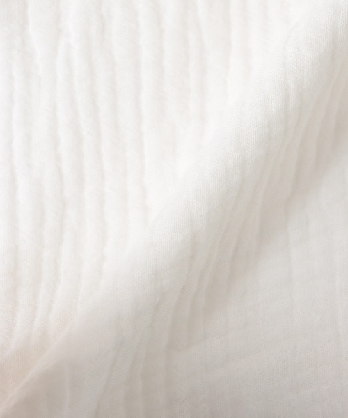 Jines（ジネス）の「ダブルガーゼフリルブラウス（シャツ/ブラウス・レディース・ホワイト/ブラック・38）」の16枚目の写真