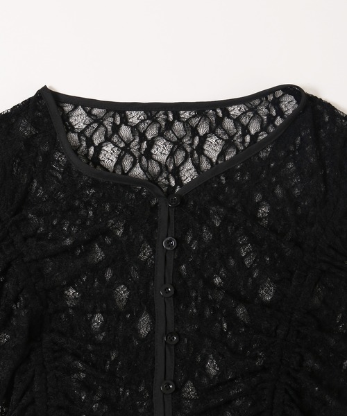 PHILLY(フィリー)の「ドロストレースカーディガン(カーディガン/ボレロ・レディース・ブラック/ブラウン/ホワイト・FREE)」の15枚目の写真