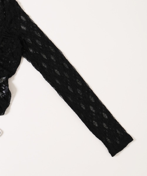 PHILLY(フィリー)の「ドロストレースカーディガン(カーディガン/ボレロ・レディース・ブラック/ブラウン/ホワイト・FREE)」の16枚目の写真