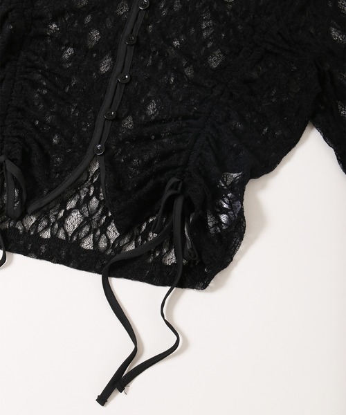 PHILLY(フィリー)の「ドロストレースカーディガン(カーディガン/ボレロ・レディース・ブラック/ブラウン/ホワイト・FREE)」の17枚目の写真