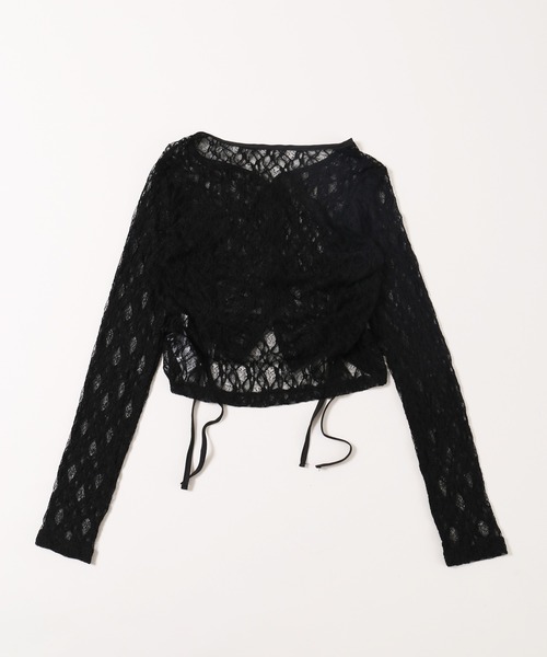 PHILLY(フィリー)の「ドロストレースカーディガン(カーディガン/ボレロ・レディース・ブラック/ブラウン/ホワイト・FREE)」の19枚目の写真