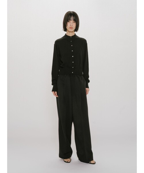 MIDIUMISOLID(ミディウミソリッド)の「MIDIUMISOLID for Ladies ハイネックショートカーディガン(カーディガン/ボレロ・レディース・ブラック/ベージュ/レッド・FREE)」の16枚目の写真