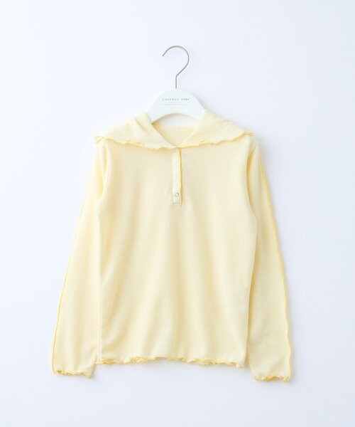 CIAOPANIC TYPY（チャオパニックティピー）の「【KIDS】シアーワッフルスナップ釦メロウフーディー（Tシャツ/カットソー・キッズ・ブラック/バイオレット/イエロー・SMALL/XX-LARGE/X-LARGE/LARGE/MEDIUM）」の11枚目の写真