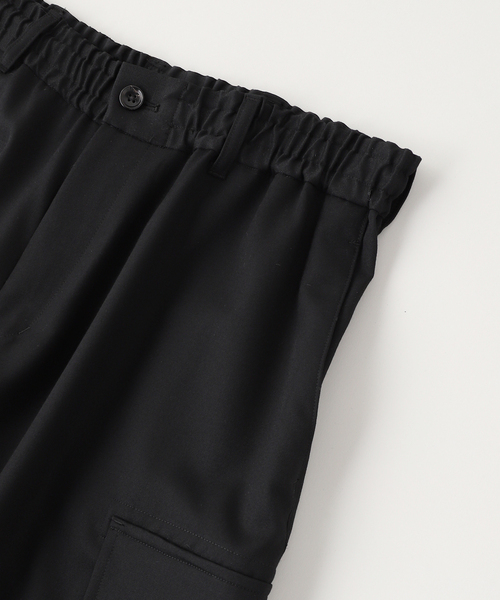 sulvam（サルバム）の「SULVAM / サルバム ギャバジンカーゴボンテージパンツ（カーゴパンツ・メンズ・ブラック・SMALL/MEDIUM）」の3枚目の写真