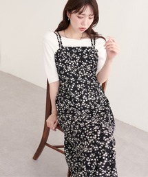 natural couture | カットジョーゼットキャミワンピース(ワンピース)