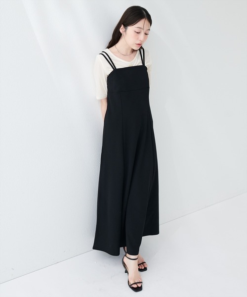 natural couture（ナチュラルクチュール）の「カットジョーゼットキャミワンピース（ワンピース・レディース・チェック/グレー/ブラック/グレイッシュベージュ/ドット/その他2/その他3/その他1/その他4・FREE）」の12枚目の写真