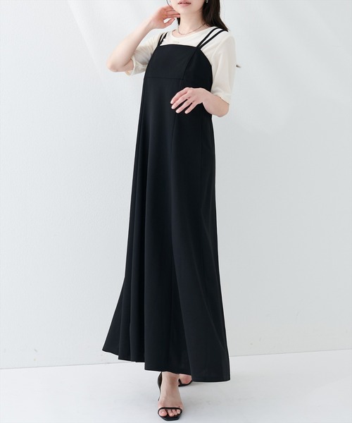 natural couture（ナチュラルクチュール）の「カットジョーゼットキャミワンピース（ワンピース・レディース・チェック/グレー/ブラック/グレイッシュベージュ/ドット/その他2/その他3/その他1/その他4・FREE）」の11枚目の写真