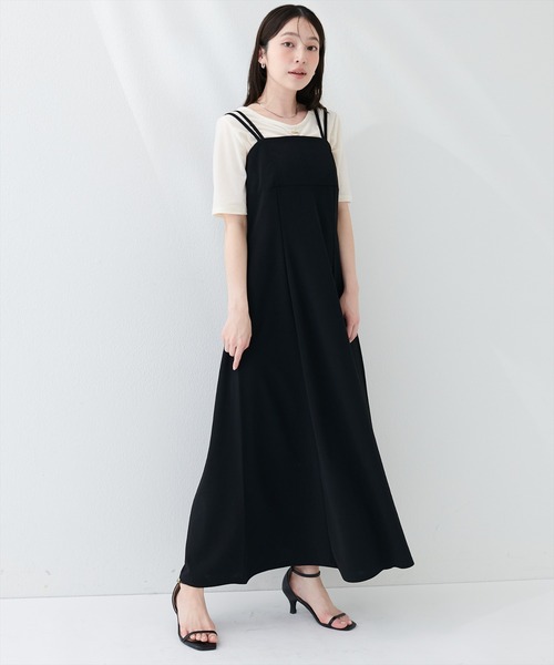 natural couture（ナチュラルクチュール）の「カットジョーゼットキャミワンピース（ワンピース・レディース・チェック/グレー/ブラック/グレイッシュベージュ/ドット/その他2/その他3/その他1/その他4・FREE）」の13枚目の写真