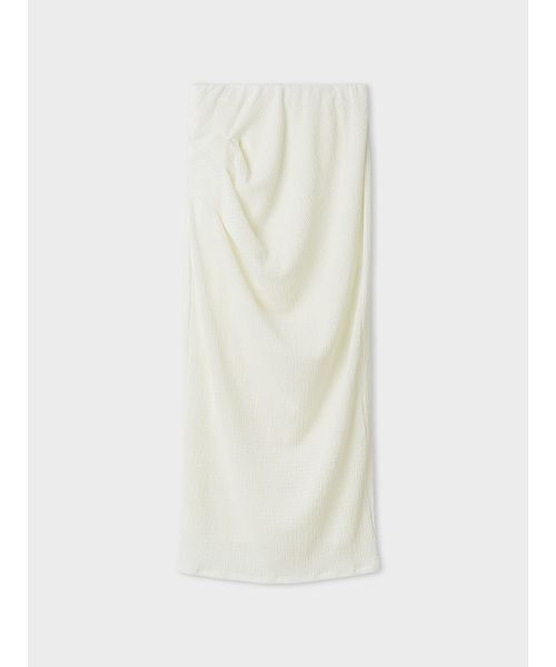 MIESROHE（ミースロエ）の「ブルーゼイージードレープスカート（スカート・レディース・ブラック/チェック/ホワイト/ライトブルー・0/1）」の6枚目の写真