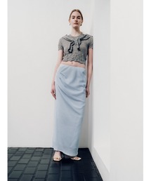 MIESROHE（ミースロエ）の「ブルーゼイージードレープスカート（スカート）」