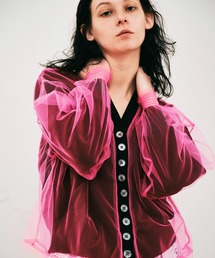 NOISE MAKER（ノイズメーカー）の「チュールレイヤードカーディガン（カーディガン/ボレロ）」