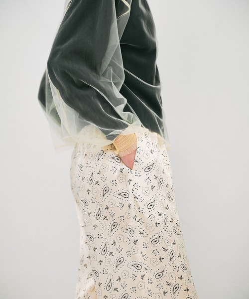 NOISE MAKER（ノイズメーカー）の「チュールレイヤードカーディガン（カーディガン/ボレロ・レディース・ベージュ系その他/ブラック×ピンク/ネイビー系・FREE）」の22枚目の写真